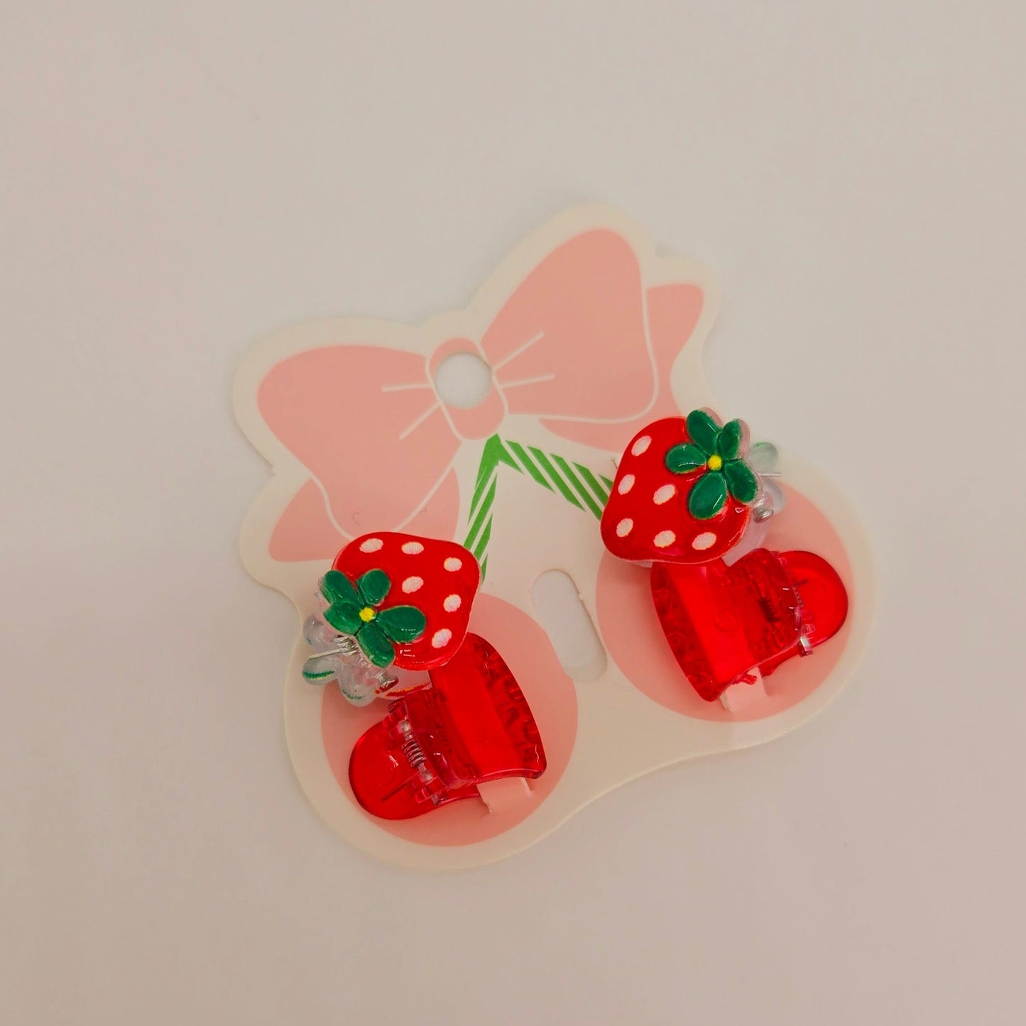Pinches de Fresa-Corazón